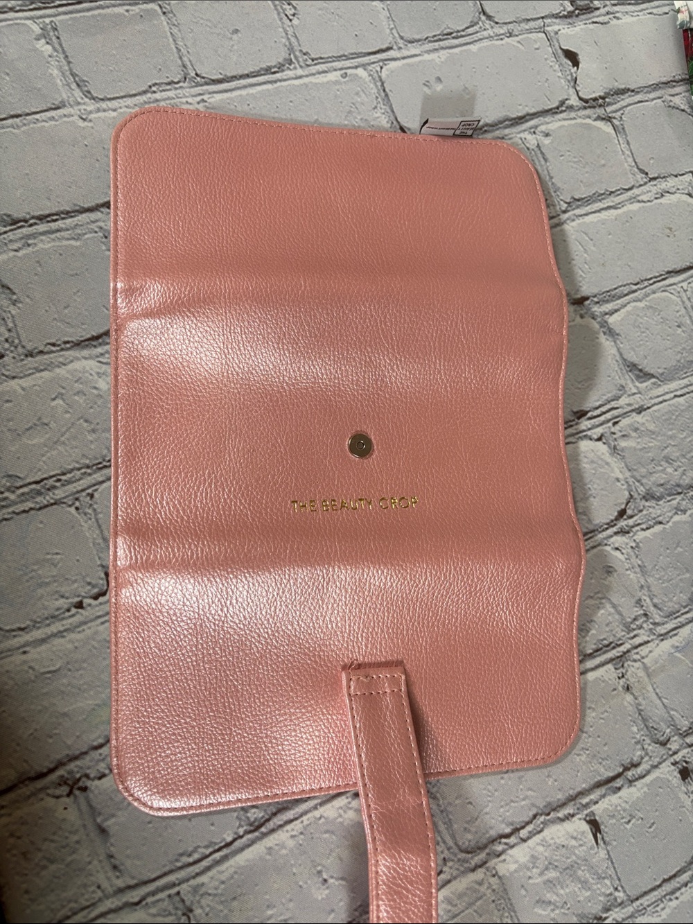 The Beauty Crop Pink Metallic Makeup Brush Bag - Picture 6 of 10